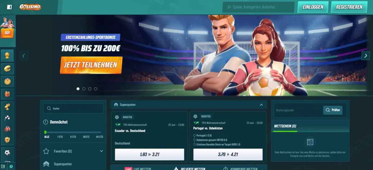 Golisimo homepage wettanbieter giropay